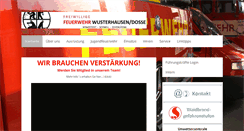 Desktop Screenshot of feuerwehrwusterhausen.de