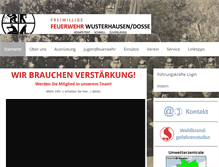 Tablet Screenshot of feuerwehrwusterhausen.de